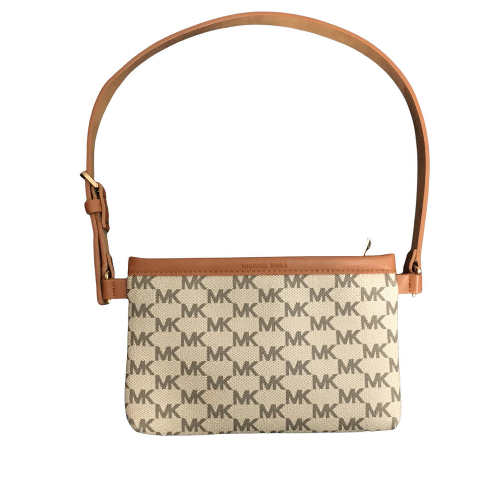 Michael Kors Women's MK Signature Genuine Leather Fanny Waist Bag
